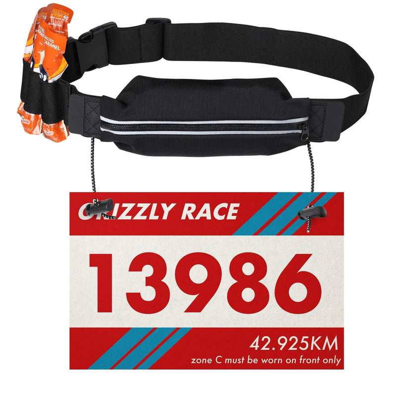 Running Race Number Bib Belt With Elastic Webbing - Fits All Size For Marathon, Triathlon and Cycling (Race Belt) Race Belt - BeesActive Australia