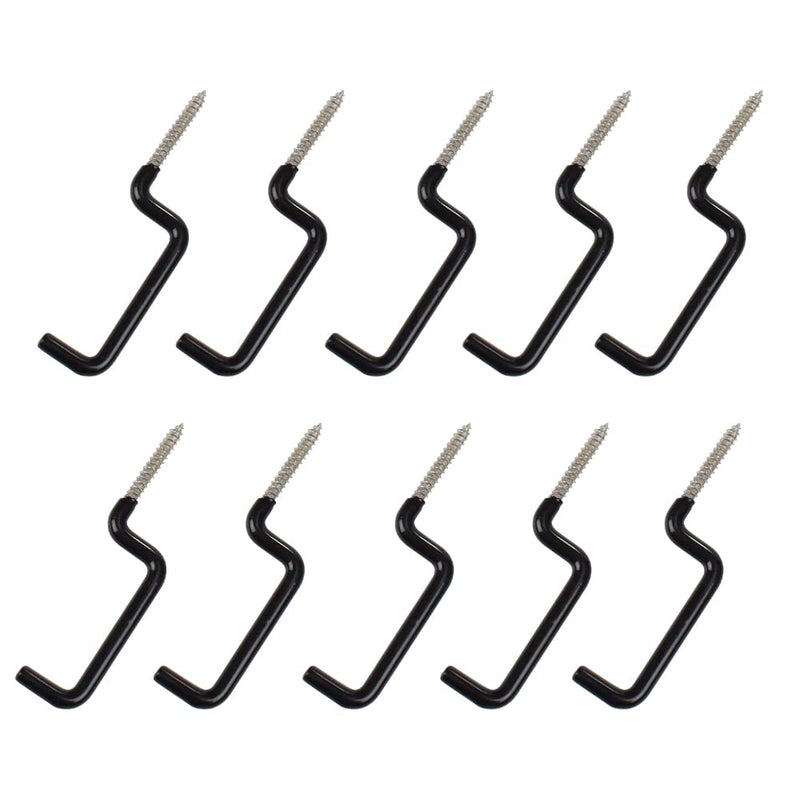 Archery Bow Hook Real Tree Stand Bow Hangers Bow Gear Holder Outdoor Hunting Accessory Black(10 pcs/Pack - BeesActive Australia