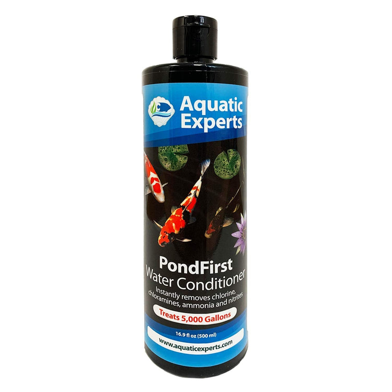 Aquatic Experts PondFirst Pond Water Conditioner - Concentrated Instant Dechlorinator for Fish Ponds, Makes Water Safe for Koi and Goldfish, Made in The USA Liquid 500 ml - Treats 5,000 gallons - BeesActive Australia