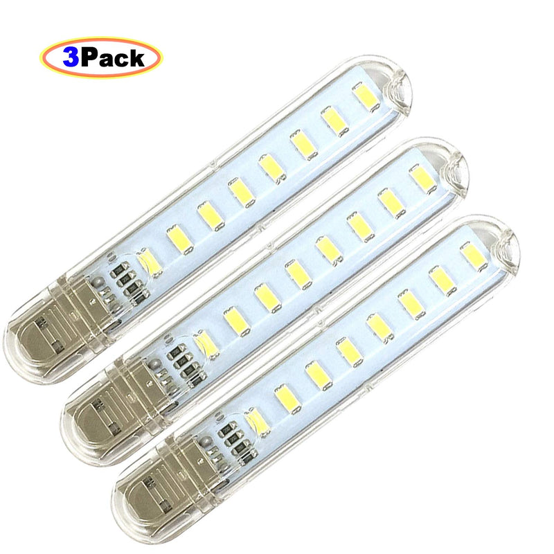OUOU Mini Portable LED Night Light USB Keychain Lights for Reading Outdoor Powered Camping Lamp - BeesActive Australia