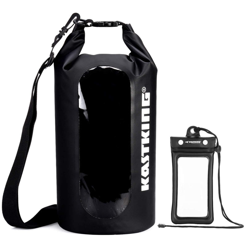 KastKing Dry Bags, 100% Waterproof Storage Bags, Military Grade Construction for Swimming, Kayaking, Boating, Hiking, Camping, Fishing, Biking, Skiing. A:Black dry bag combo 10L - BeesActive Australia