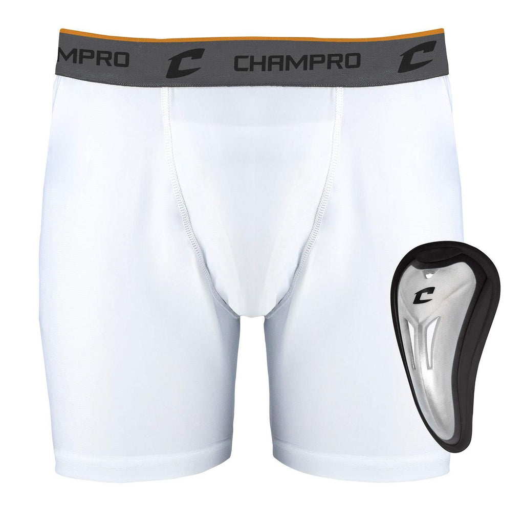 CHAMPRO Unisex-Adult Boxer Shorts White X-Large - BeesActive Australia
