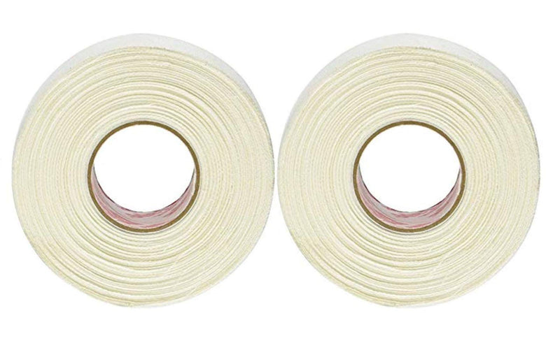 2Roll White 1inch Wide (2.5cm) Medical Adhesive Tape Breathable Cotton Athletic Soft Cloth Surgical Tape with Self Adhesive Plaster for Injury Wrap - BeesActive Australia