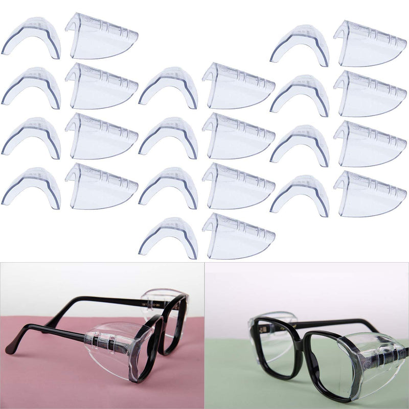 Hub’s Gadget 12 Pairs Safety Eye Glasses Side Shields, Slip On Clear Side Shield for Safety Glasses- Fits Small to Medium Eyeglasses - BeesActive Australia