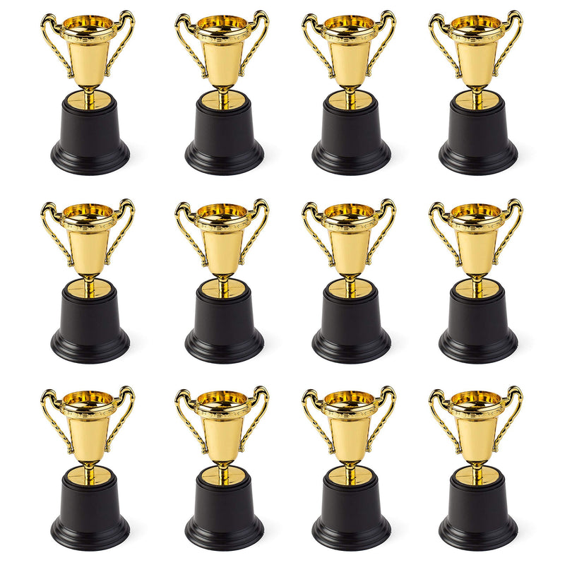 Gold Award Trophy Cups 5" First Place Winner Award Trophies by Neliblu Bulk Pack of 12 For Kids and Adults - Perfect To Reward Those Who Have Achieved - BeesActive Australia