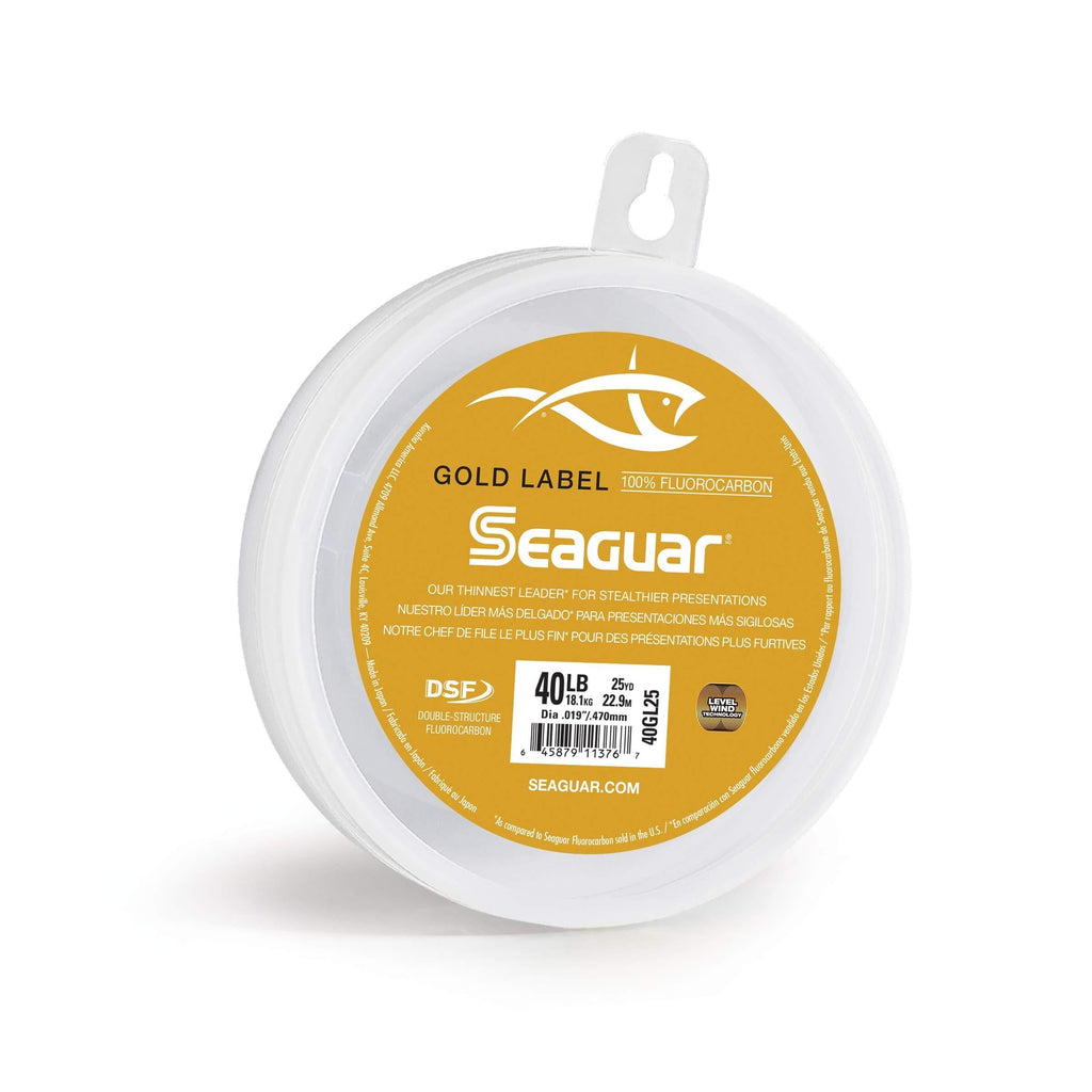[AUSTRALIA] - Seaguar, Gold Label Saltwater Fluorocarbon Line, 25 Yards, 40 lbs Tested.020" Diameter, Gold 
