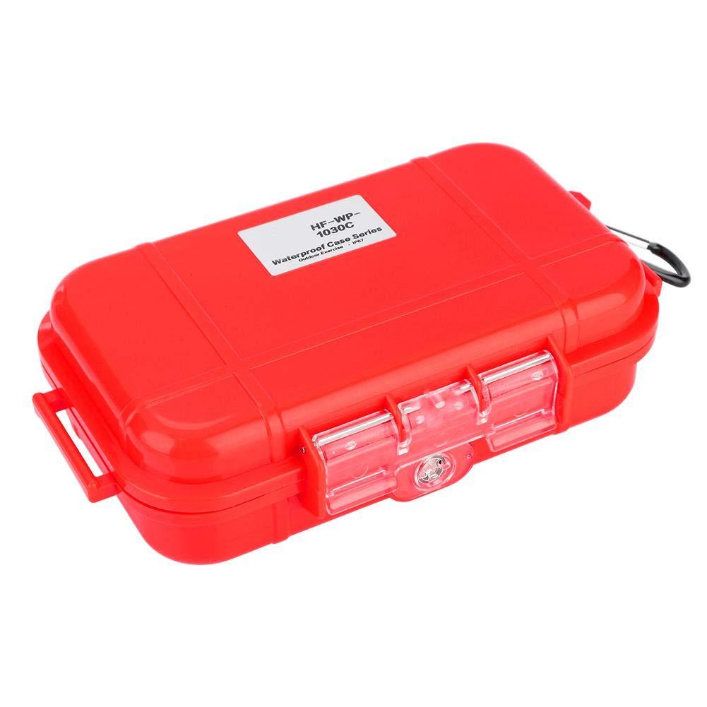 [AUSTRALIA] - Tbest Waterproof Dry Box Airtight Outdoor Shockproof Storage Case Multipurpose Carry Box Container Inner Rubber Pad Detachable 4 Colors Red 