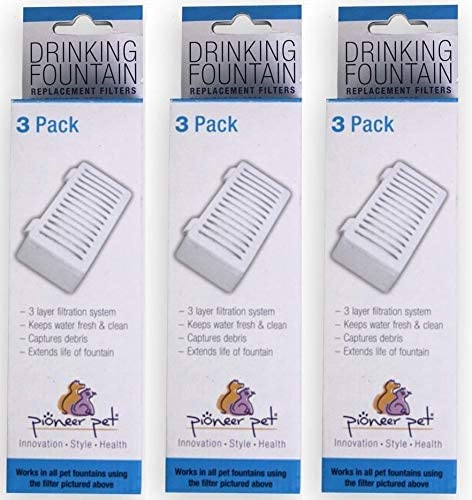 Pioneer Pet 3 Pack of T-Shaped Filter for Food, Water and Serene Fountain - BeesActive Australia