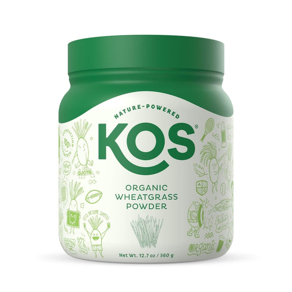 KOS Organic Wheatgrass Juice Powder | Chlorophyll Rich Premium Wheatgrass Juice Powder | USDA Organic, Cold-Pressed & Air Dried, Fiber Rich Plant Based Ingredient, 360.4g, 132 Servings - BeesActive Australia
