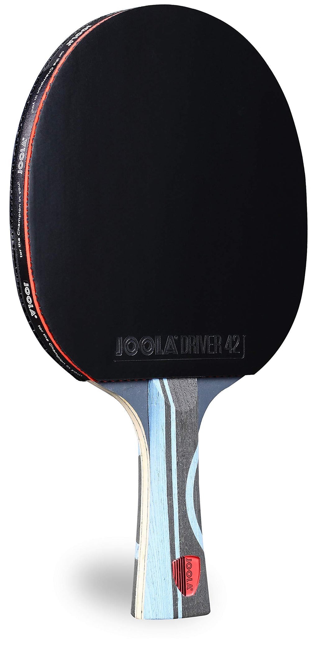 JOOLA Infinity Edge - Tournament Performance Ping Pong Paddle w/ Pro Carbon Technology - Black Rubber on Both Sides - Competition Ready - Table Tennis Racket for Advanced Training - Designed for Speed Light Blue - BeesActive Australia
