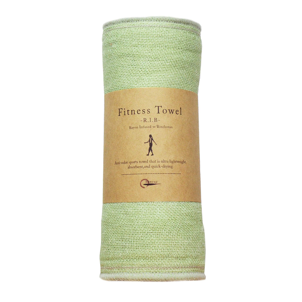 [AUSTRALIA] - Charcoal-Infused Fitness Towel, Pistachio X Gray, Naturally Anti-Odor 