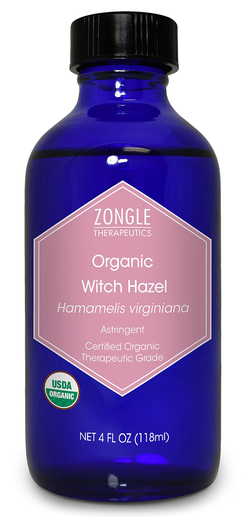 Zongle USDA Certified Organic Witch Hazel, Hamamelis Virginiana, 4 OZ - BeesActive Australia