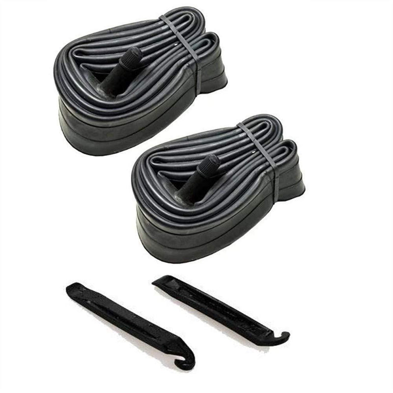 SCK 2 Pack 26 Inch Bike Tubes Plus 2 Tire Levers, 26x1.75/1.95/2.10/2.125 Schrader Valve MTB Bike Inner Tubes - BeesActive Australia