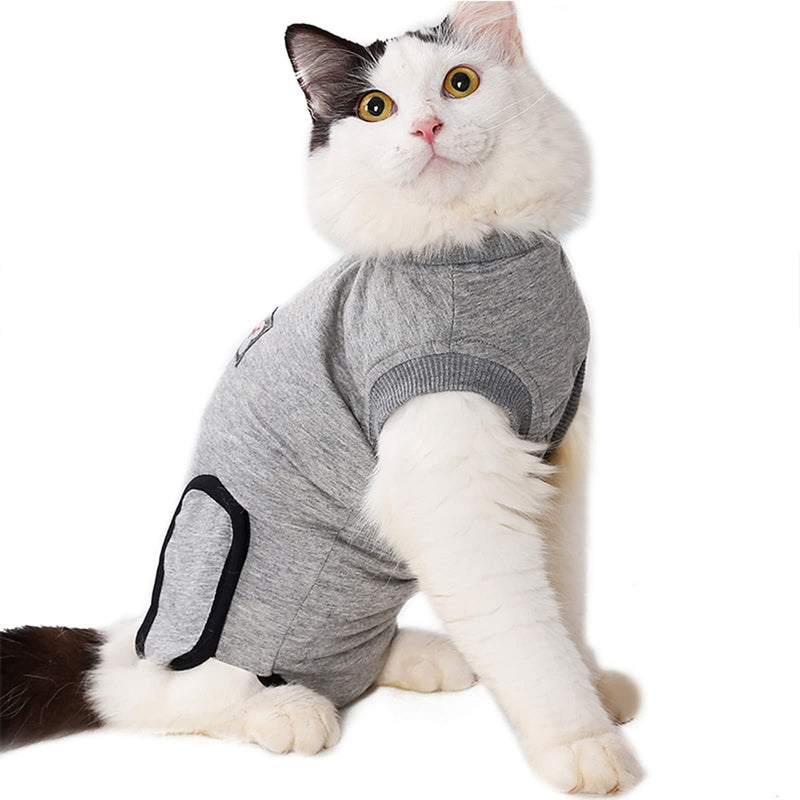 ROZKITCH Professional Cat Recovery Suit for Surgical Abdominal Wound and Skin Problem, Breathable e-Collar Alternative for Cat and Dog After Surgey Wear, Anti Licking Wound Recommended by Vet M (Pack of 1) - BeesActive Australia