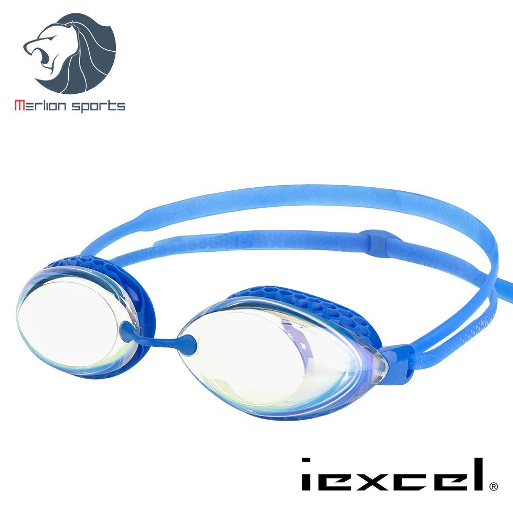 [AUSTRALIA] - iexcel LANE4 Performance & Fitness Swim Goggle - Hydrodynamic Design, Anti-Fog UV Protection for Adults Men Women IE-VX-940 -4.0 