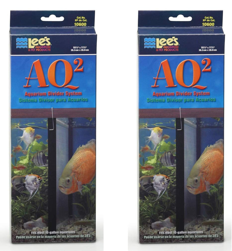 Lee's AQ2 Aquarium Divider System for 10-Gallon Tanks 10" x 12", 2 Pack - BeesActive Australia