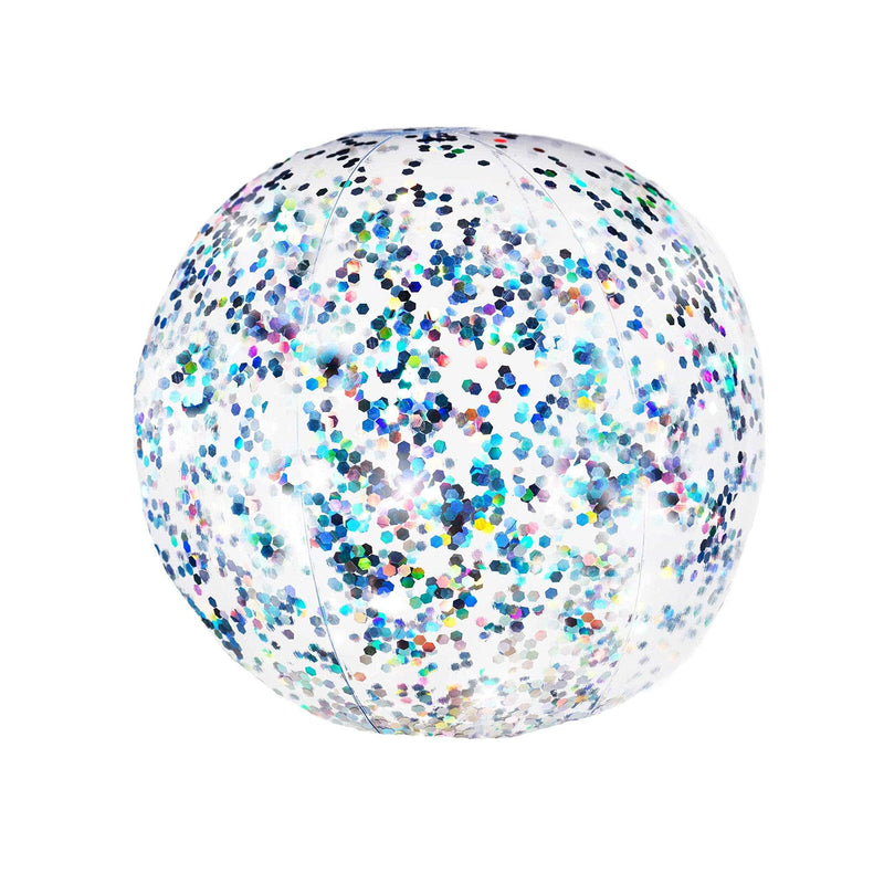 [AUSTRALIA] - Poolcandy Glitter Beach Ball, Silver Gitter 