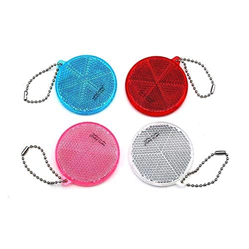 MFC PRO 4Pcs Super Bright Safety Reflector - Stylish Reflective Gear for Jackets, Bags, Purses, Backpacks, Strollers and Wheelchairs Round - BeesActive Australia
