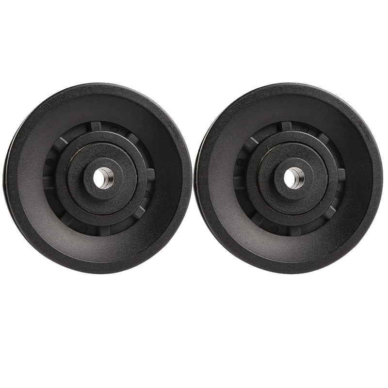 Topfinder 90mm Universal Bearing Pulley Wheel for Cable Machine Gym Equipment Part Garage Door 2 PCS - BeesActive Australia