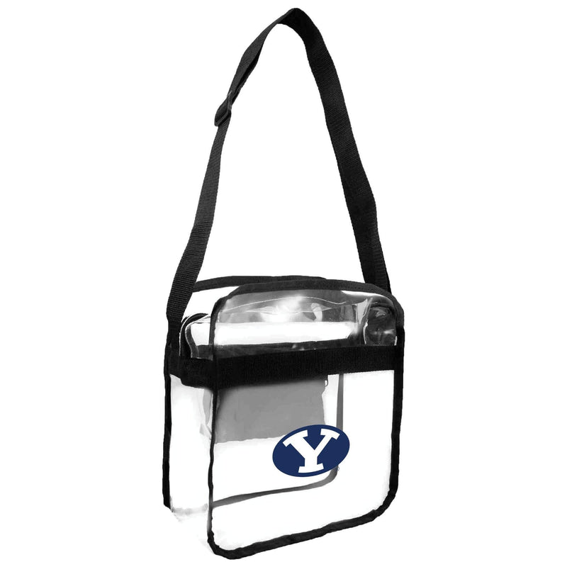 Littlearth NCAA Clear Carryall Crossbody Bag BYU Cougars 12-inches by 12-inches by 6-inches - BeesActive Australia
