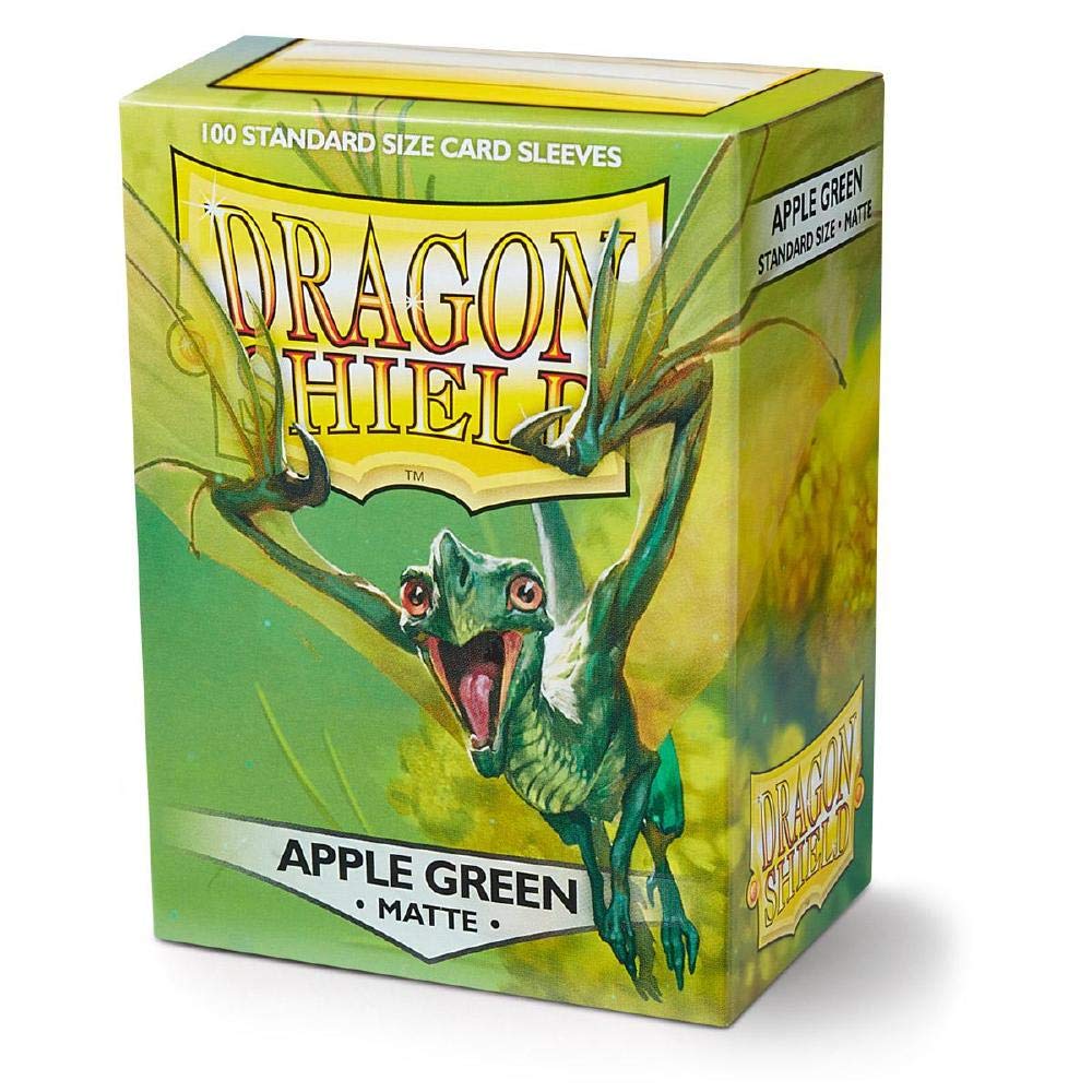 Dragon Shield Matte Apple Green Standard Size 100 ct Card Sleeves Individual Pack - BeesActive Australia