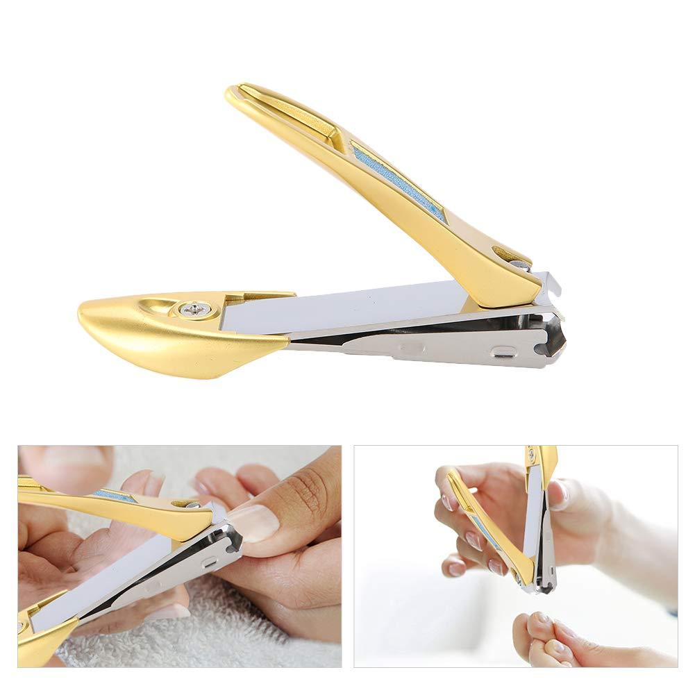 Nail Clippers, Nail Cutter Stainless Steel Finger Nail Clippers Toenail Clipper Mantis Design Manicure Nail Cutter(L-Gold) L Gold - BeesActive Australia
