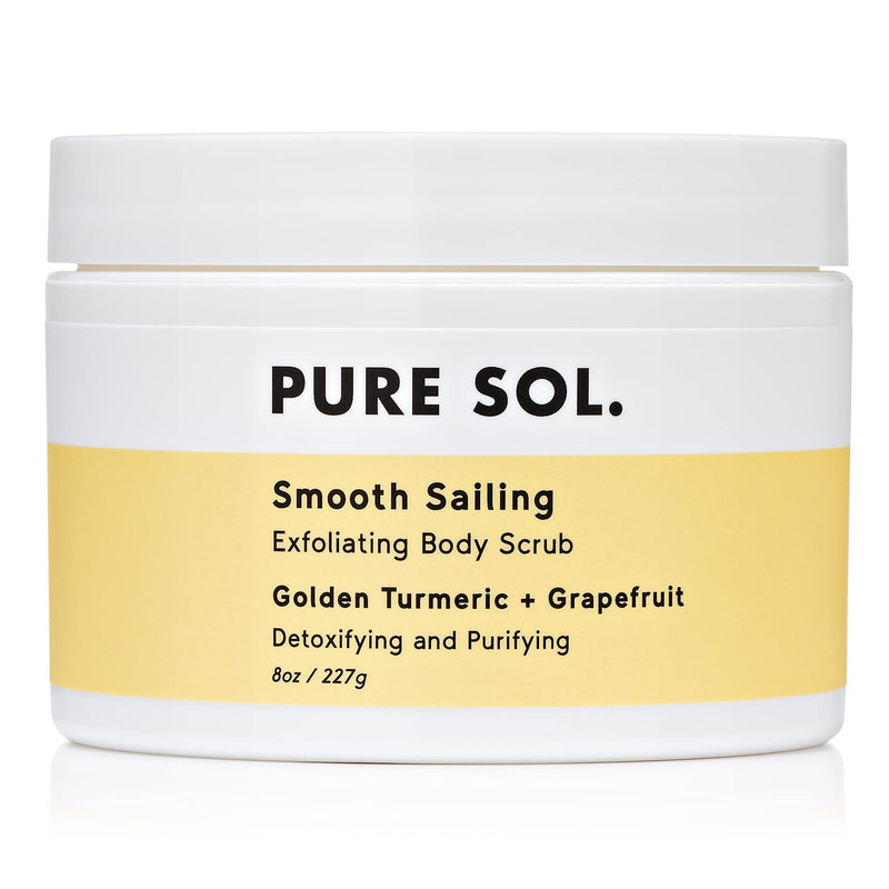 PURE SOL. Turmeric Body Scrub, Glowing, Exfoliating for Soft Healthy Skin, Exfoliated Dry DeHydrated Dead Skin, Improves Skin Texture - BeesActive Australia