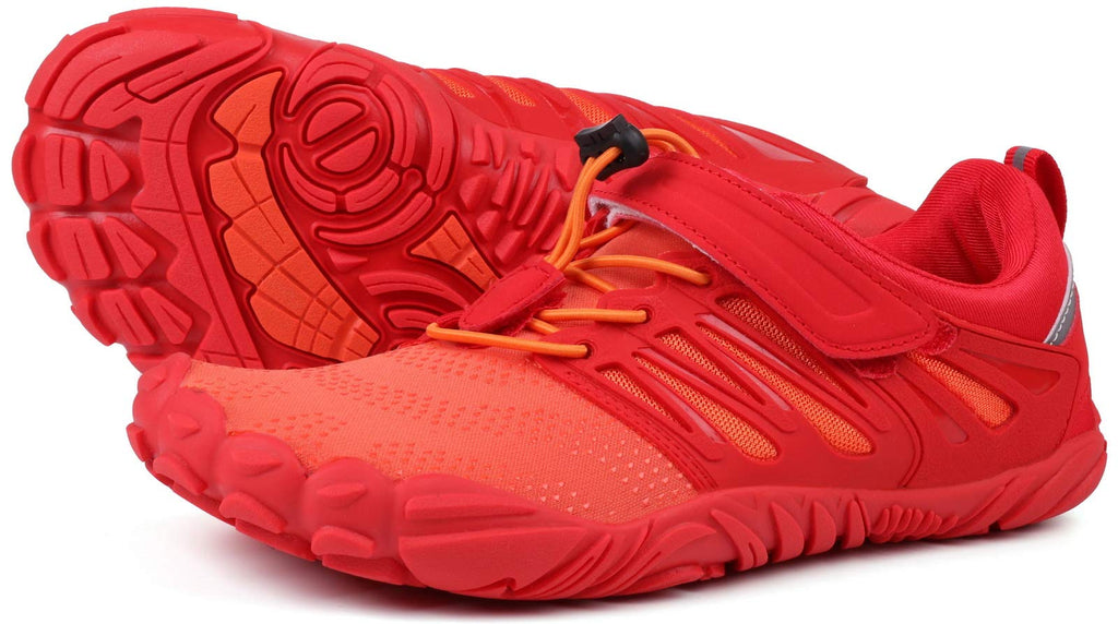 Joomra Women's Minimalist Trail Running Barefoot Shoes | Wide Toe Box | Zero Drop 7.5-8 Orange - BeesActive Australia