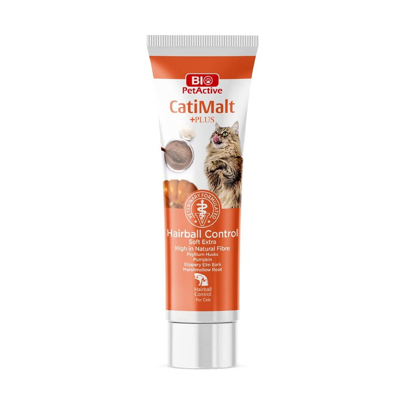 Bio Pet Active CatiMalt +Plus All Natural Hairball Remedy for Cats with Tasty Pumpkin Flavor - BeesActive Australia