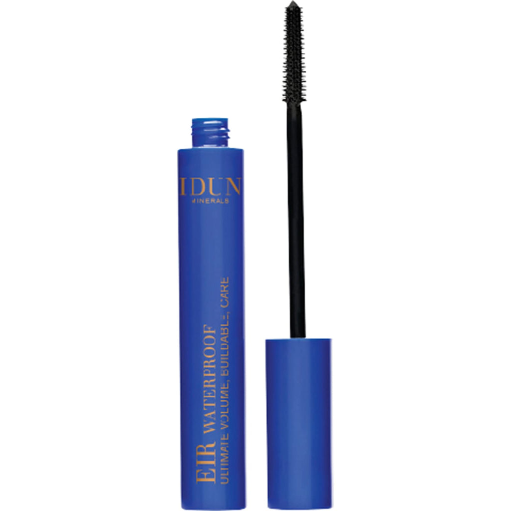 IDUN Minerals - EIR Waterproof Mascara - Boost Lashes, Without Smudging and Clumping, Safe for Sensitive Eyes - Cruelty Free, 100% Vegan Makeup - 006 Black, 0.34 fl oz Tube - BeesActive Australia