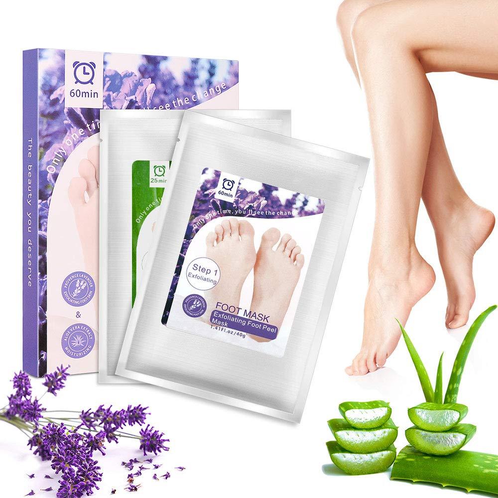 Foot Mask 2 Pairs Foot Peel Mask Exfoliating Booties Peeling Away Calluses and Dead Skin Cells Make Your Feet Smooth and Soft - BeesActive Australia