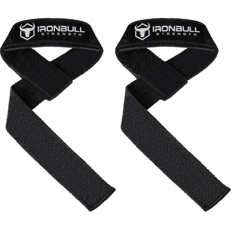 Lifting Straps (1 Pair) - Padded Wrist Support Wraps - for Powerlifting, Bodybuilding, Gym Workout, Strength Training, Deadlifts & Fitness Workout Black - BeesActive Australia
