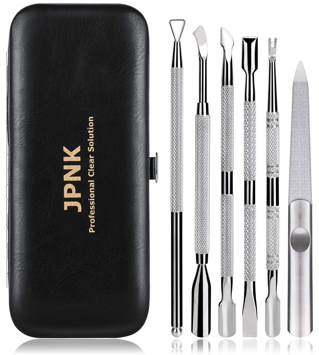 JPNK 6PCS Manicure Set Nail Clippers, Stainless Steel Pedicure Grooming Kit, Professional Home Travel Nail Tools - BeesActive Australia