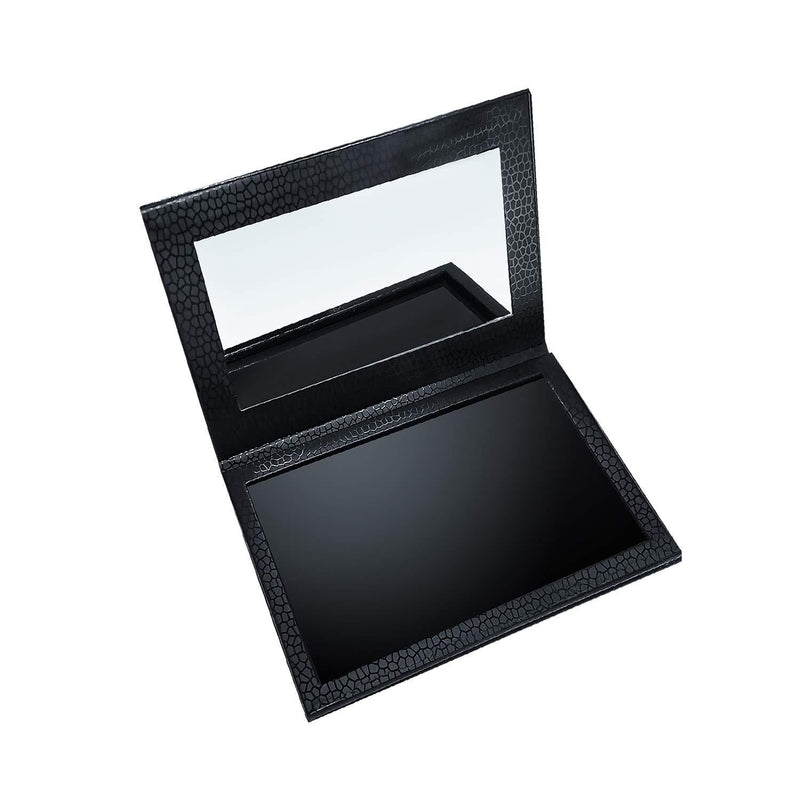 Allwon Magnetic Palette Empty Makeup Palette with Mirror for Eyeshadow Lipstick Blush Powder (Black) Black - BeesActive Australia