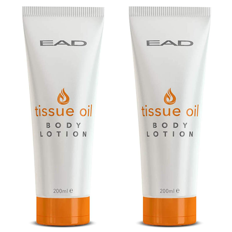 EAD Tissue Oil Body Lotion 200ml Multiuse Skincare with Vitamin A & E for Scars, Stretch Marks, Dry, Dehydrated Skin (2 pack) Original 200ml, Pack of 2 - BeesActive Australia