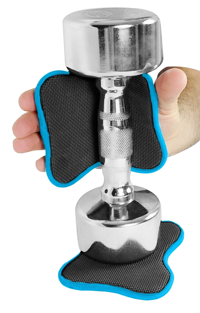 Original Lifting Grips The Alternative to Gym Workout Gloves Comfortable & Light Weight Grip Pad for Men & Women That Want to Eliminate Sweaty Hands Gym Gloves (Single Pair) Neoprene Grips Blue - BeesActive Australia