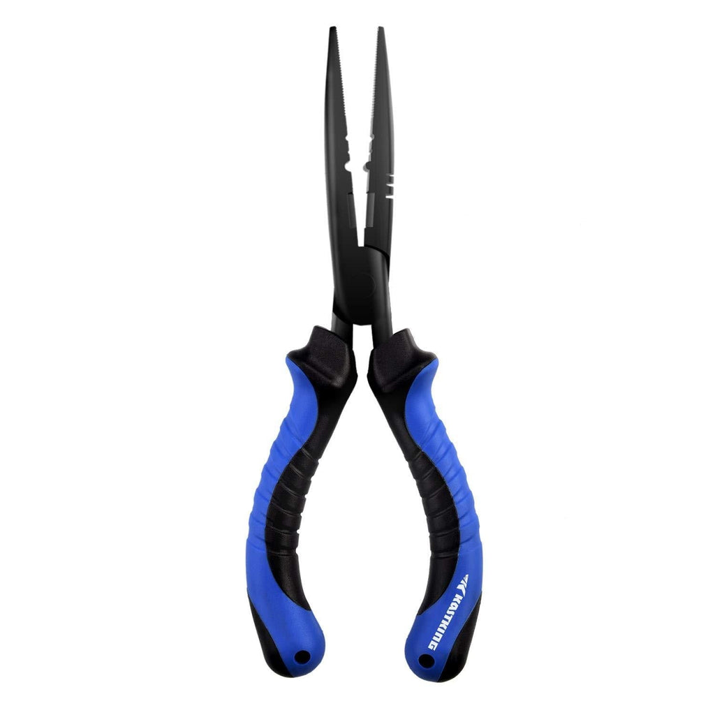 [AUSTRALIA] - KastKing Intimidator Fishing Pliers, Corrosion Resistant Teflon Coated Fishing Tools, Tungsten Carbide Cutters, Saltwater Resistant Fishing Gear. C:7" straight nose 