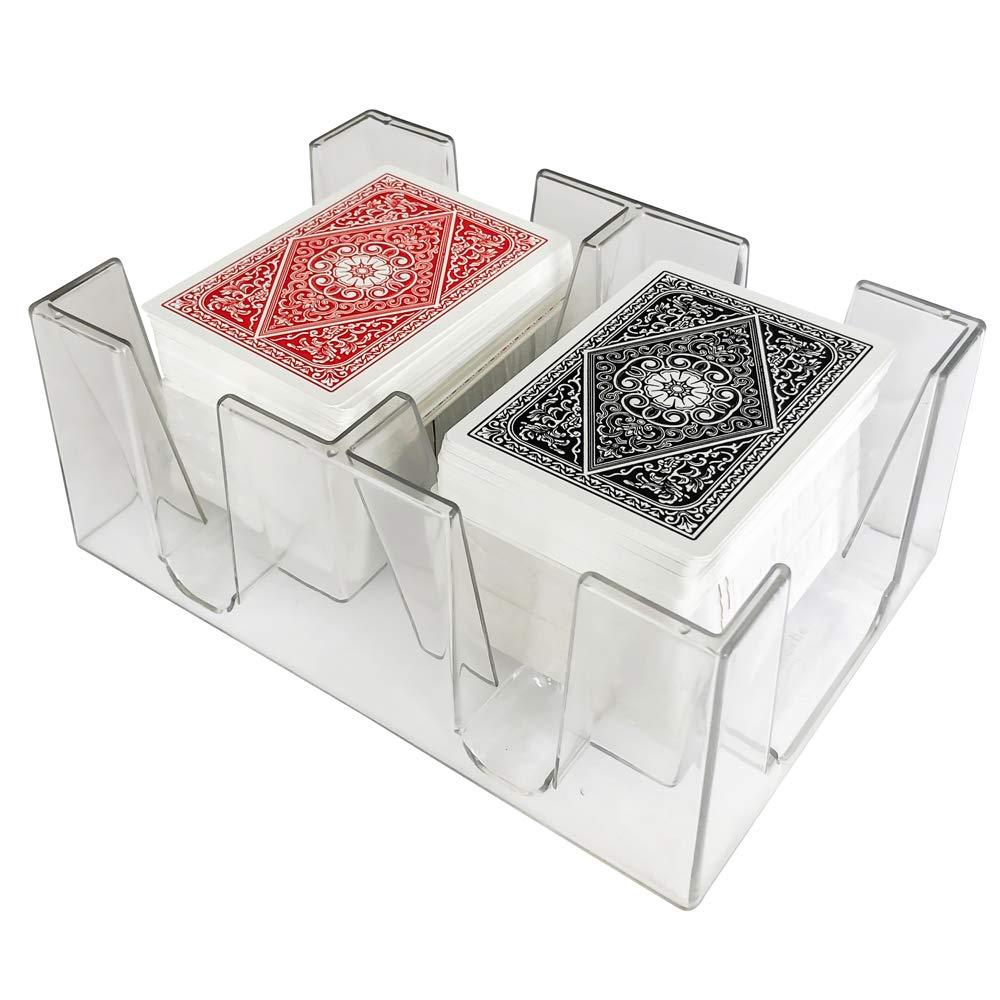 [AUSTRALIA] - Yuanhe 6 Deck Clear Canasta Playing Card Tray 
