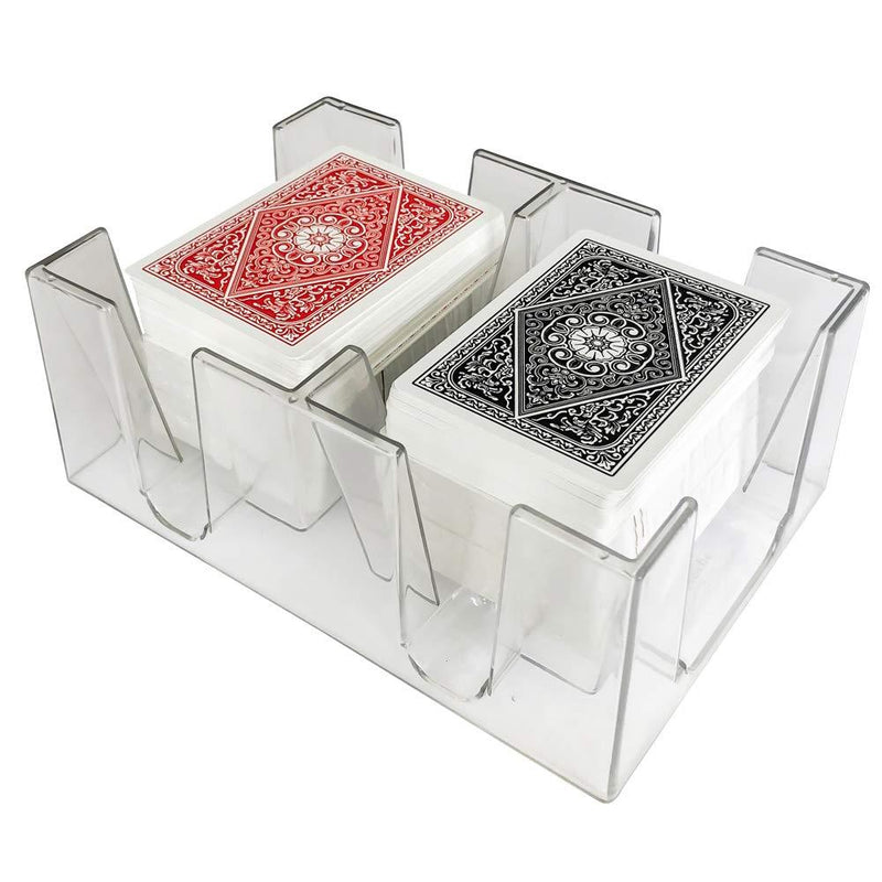 [AUSTRALIA] - Yuanhe 6 Deck Clear Canasta Playing Card Tray 