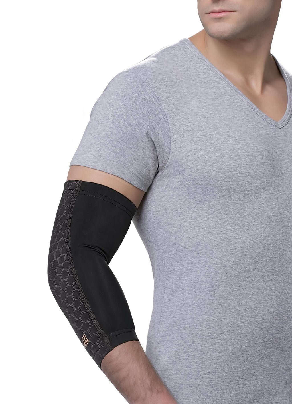 Copper Fit Freedom Elbow Compression Sleeve, black, Medium - BeesActive Australia