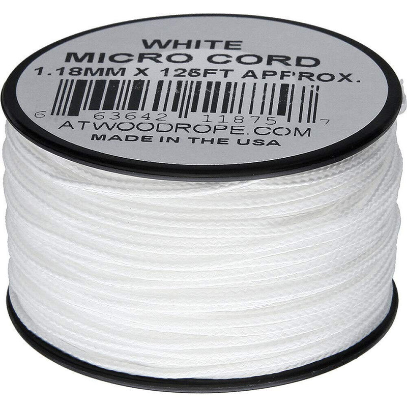 Atwood Rope MFG Micro Cord 125ft White - BeesActive Australia