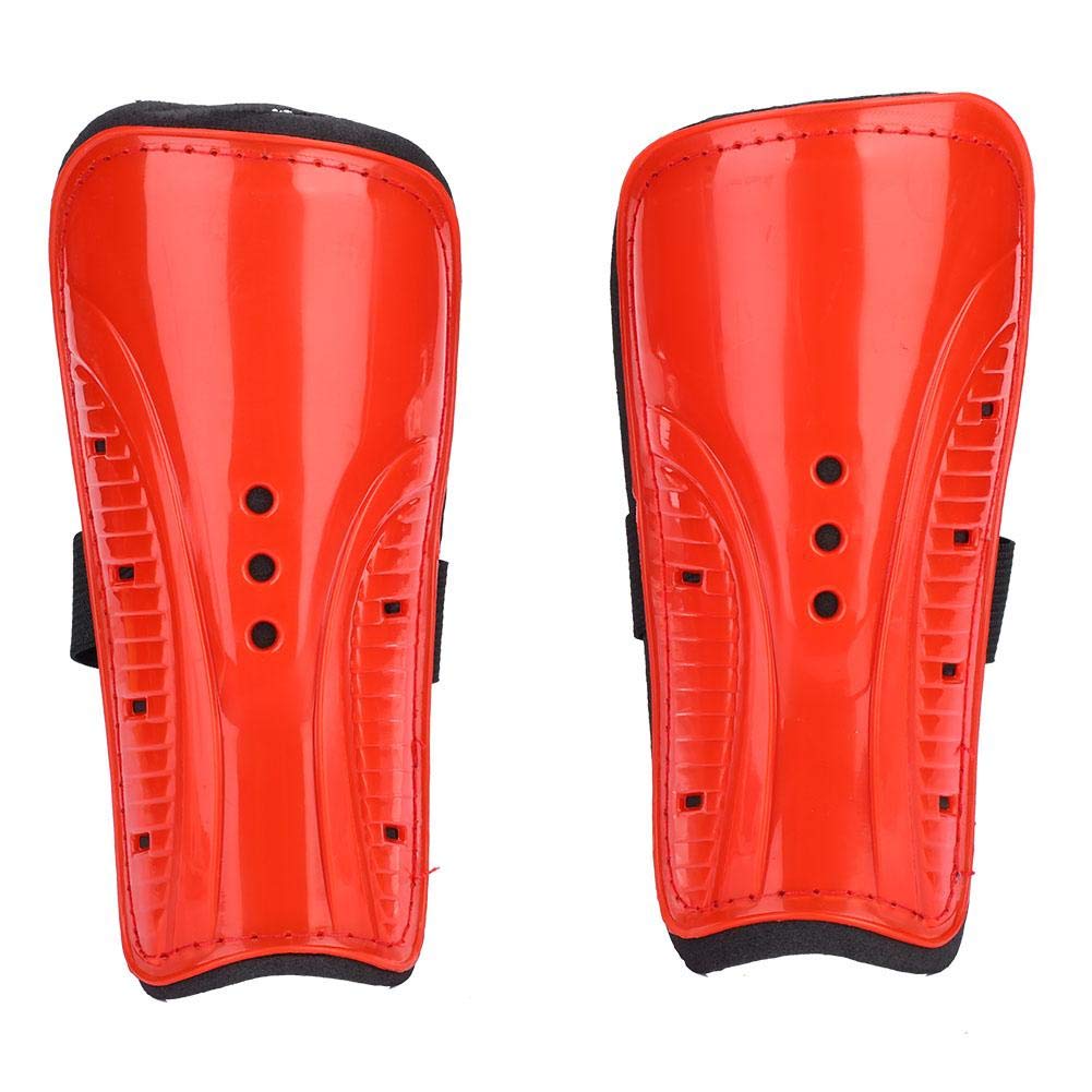 Wasooo 1 Pair Adult Youth Child Soccer Shin Guards, Lightweight and Breathable Football Shinguards Soccer Ball Shin Pads Sports Legs Protector Dual Strap Design for Kids Teenager 4 Colors(Red) - BeesActive Australia