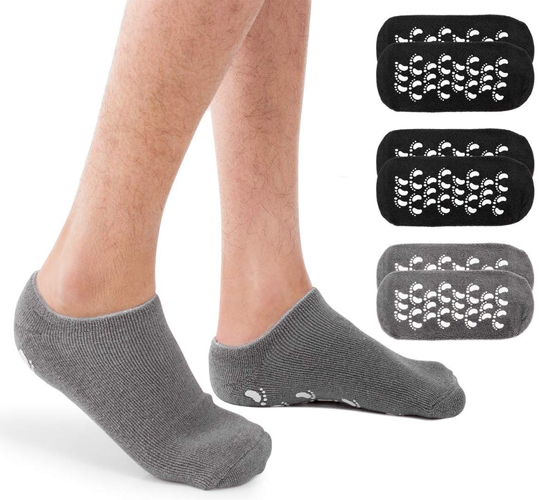 Madholly 3 Pairs Moisturizing Gel Socks for Men, Soft Spa Gel Socks for Repairing Dry Feet, Cracked Heels, Calluses, Rough Skins for men shoes size 7.5-12 - BeesActive Australia