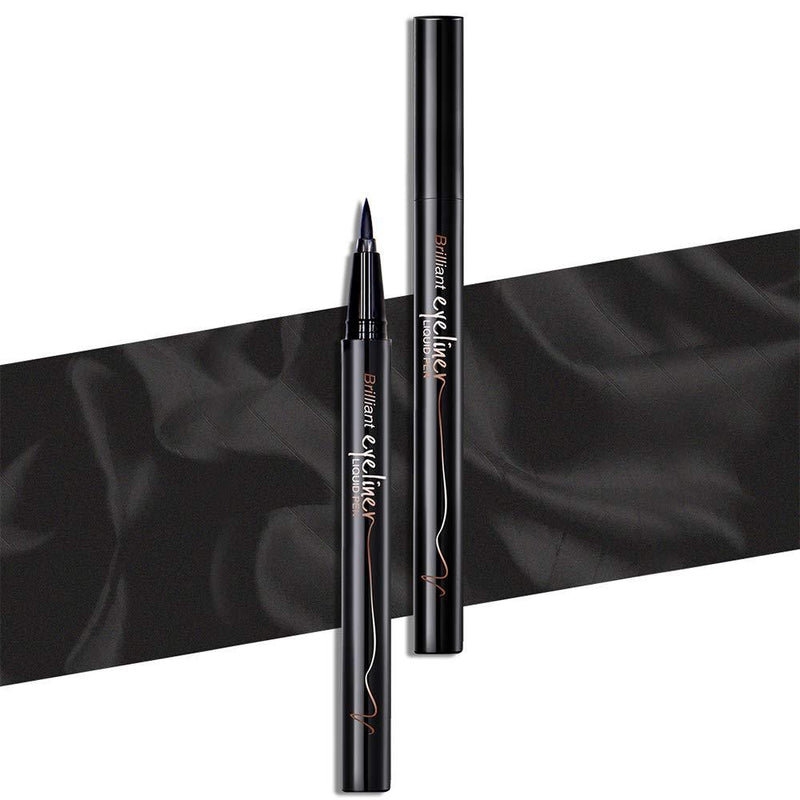 Music Flower Black Liquid Eyeliner Pen 24H Long-lasting Tearproof Super Waterproof Quick-Dry Eyes Makeup - BeesActive Australia