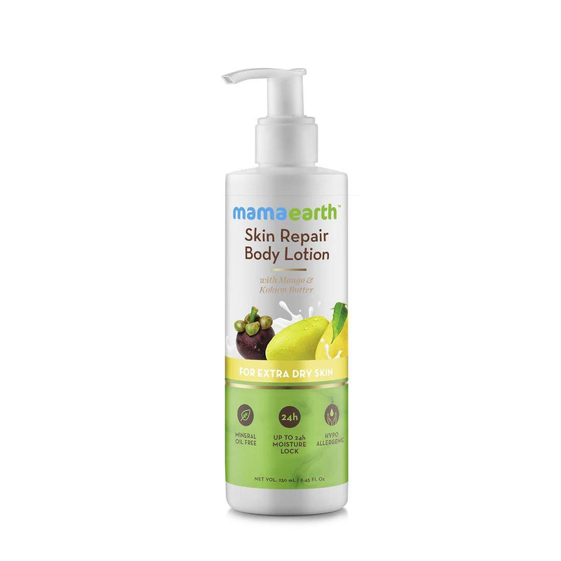 Mamaearth Skin Repair Natural Winter Body Lotion with Mango & Kokum butter for Women & Men with Extra Dry Skin 250ml. - BeesActive Australia