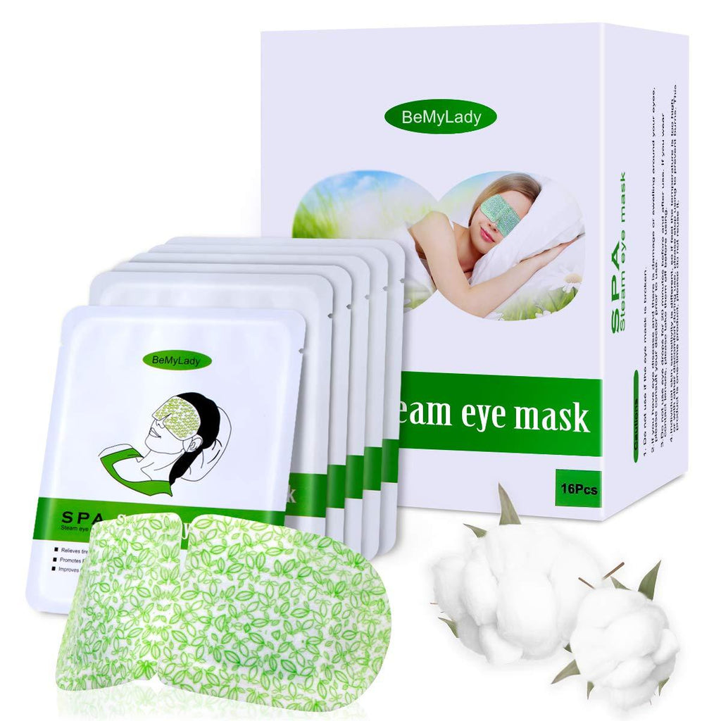 16 Packs Eye Masks for Dark Circles and Puffiness Disposable Soothing Headache Relief Dry Eyes, Stress Relief Relief Eye Fatigue Steam Eye Masks (Unscented) Unscented - BeesActive Australia