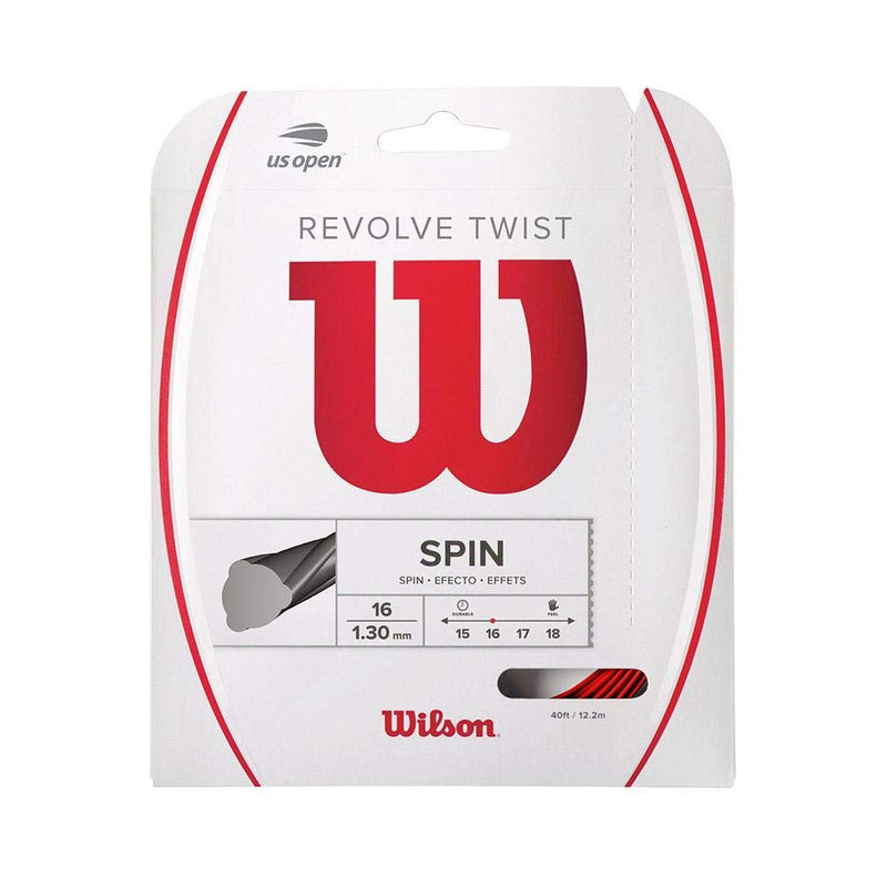 Wilson Revolve Twist Tennis String Set 17 gauge Red - BeesActive Australia