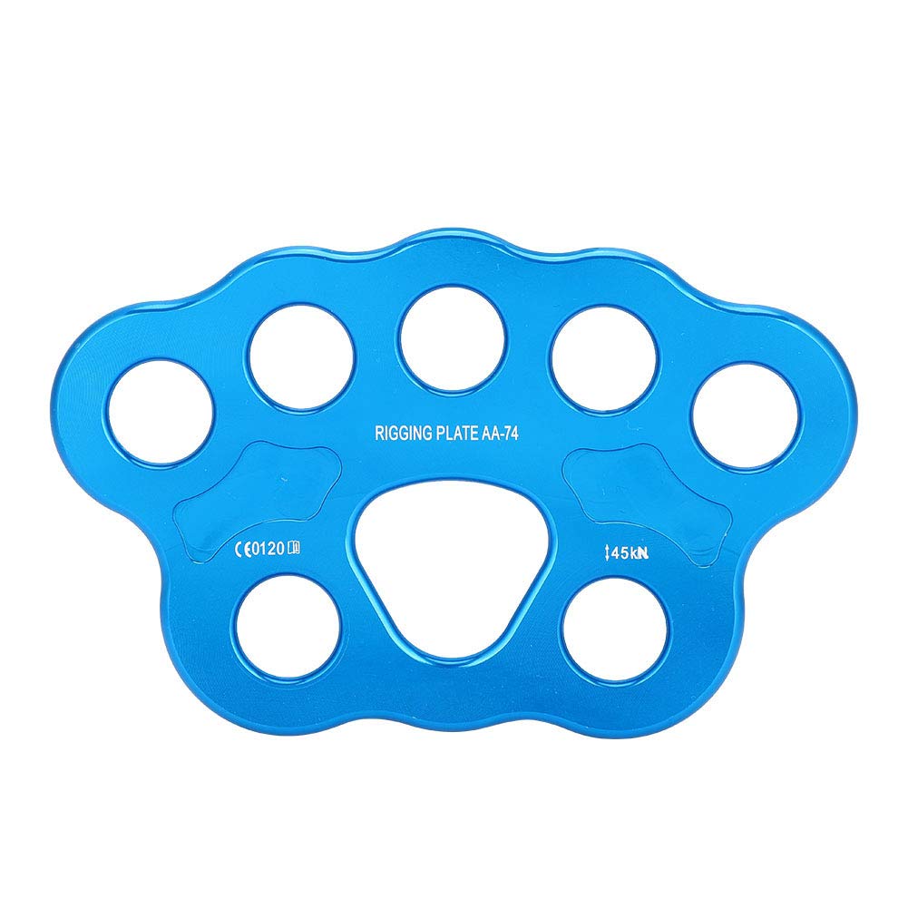 VGEBY Rigging Plate, 8 Holes Paw Descender Plate Multi Anchor Point Connector Gear for Caving Climbing Rescue - BeesActive Australia