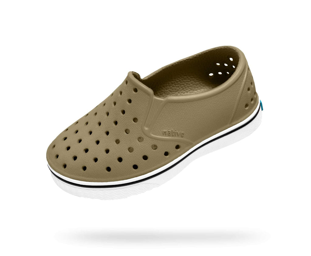 [AUSTRALIA] - Native Shoes Kids' Miles Child Water Shoe Little Kid (4-8 Years) 1 Little Kid Utility Green/Shell White 