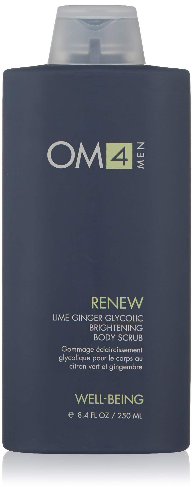 Organic Male OM4 Renew: Lime Ginger Glycolic Brightening Body Scrub, 8.4 oz. - BeesActive Australia